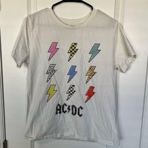 AC/DC lightning bolt top